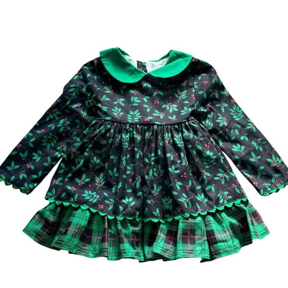 SWEET MAGNOLIA CLOTHING CO. Holly Berry Dress 18m NWT - Picture 1 of 6